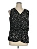 West Kei 100% Polyester Black Sleeveless Blouse Size XL - photo 1