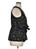 West Kei 100% Polyester Black Sleeveless Blouse Size XL - photo 4