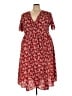 Assorted Brands 100% Polyester Burgundy Casual Dress Size 2xl - photo 1