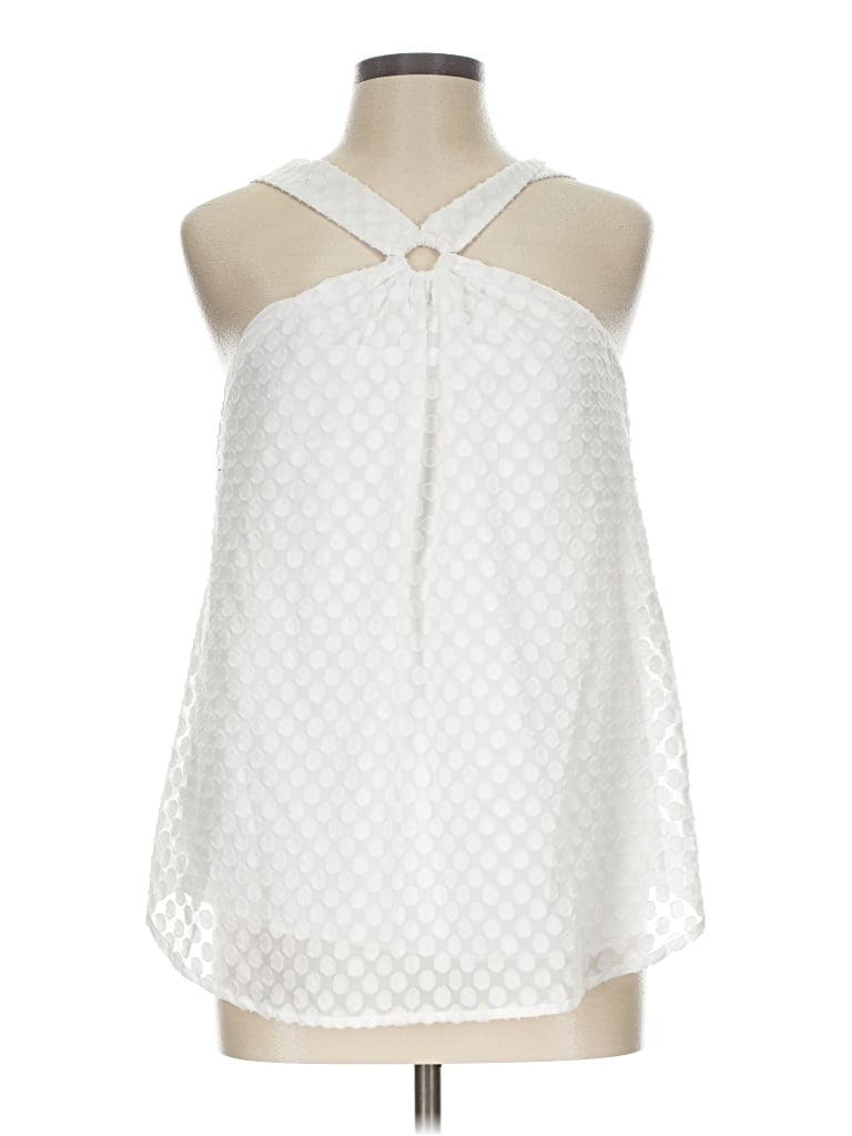 Pre-owned W By Worth Sleeveless Blouse In White