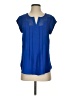 Daniel Rainn 100% Polyester Blue Short Sleeve Blouse Size S - photo 1