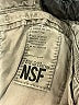 NSF 100% Cotton Metallic Silver Cargo Pants Size 32 waist - photo 8