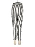 Bershka Stripes Silver Casual Pants Size M - photo 2