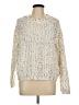 Timing Tweed White Pullover Sweater Size L - photo 1
