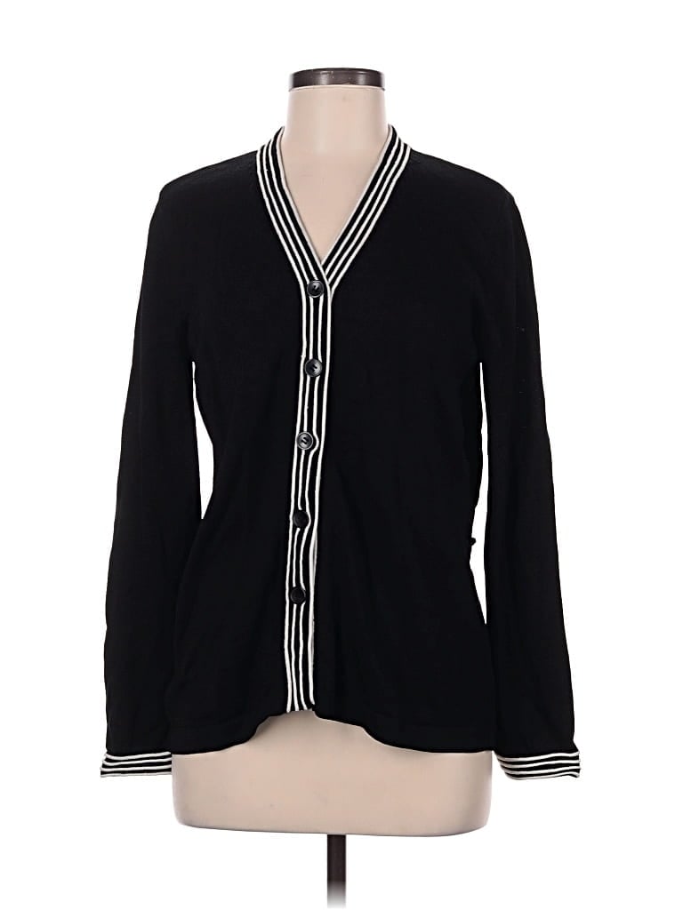 Pre-owned Kate Hill Cardigan Sweater In Black