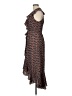 Max Studio Paisley Brown Casual Dress Size L - photo 5