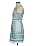 BCBGMAXAZRIA 100% Polyester Print Blue Casual Dress Size 0 - photo 5