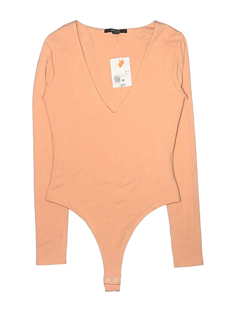 Forever 21 Bodysuit In Orange