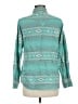 Ariat 100% Cotton Chevron-herringbone Teal Long Sleeve Button-Down Shirt Size M - photo 2
