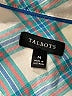 Talbots Checkered-gingham Teal Long Sleeve Button-Down Shirt Size M - photo 7