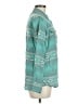 Ariat 100% Cotton Chevron-herringbone Teal Long Sleeve Button-Down Shirt Size M - photo 4