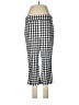 Talbots Checkered-gingham Ivory Casual Pants Size 8 - photo 1