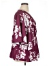 BLOOMCHIC 100% Polyester Burgundy 3/4 Sleeve Blouse Size 14 - 16 - photo 4