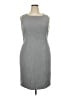 Kasper Solid Gray Casual Dress Size 18 - photo 1