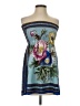 Unit Print Blue Cocktail Dress Size S - photo 1