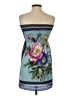 Unit Print Blue Cocktail Dress Size S - photo 2