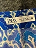 Zara 100% Polyester Print Blue Skort Size S - photo 3