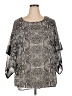 DressBarn 100% Polyester Silver 3/4 Sleeve Blouse Size 2X - photo 1