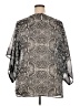 DressBarn 100% Polyester Silver 3/4 Sleeve Blouse Size 2X - photo 2