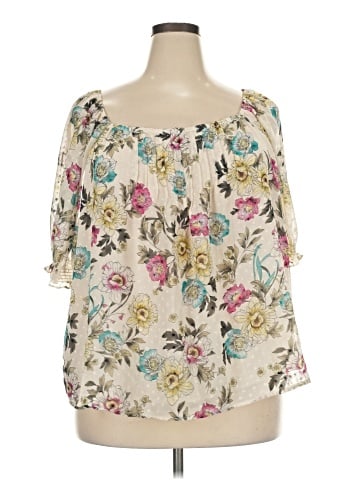 Torrid 3/4 Sleeve Blouse (view 1)