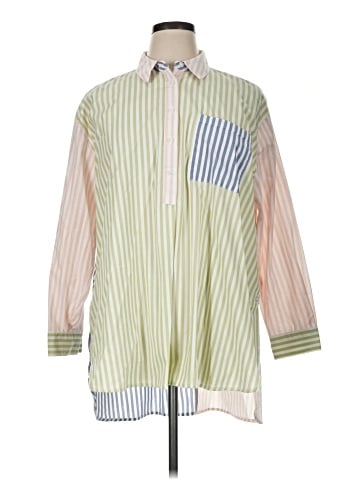 Cato 3/4 Sleeve Button-Down Shirt (view 1)