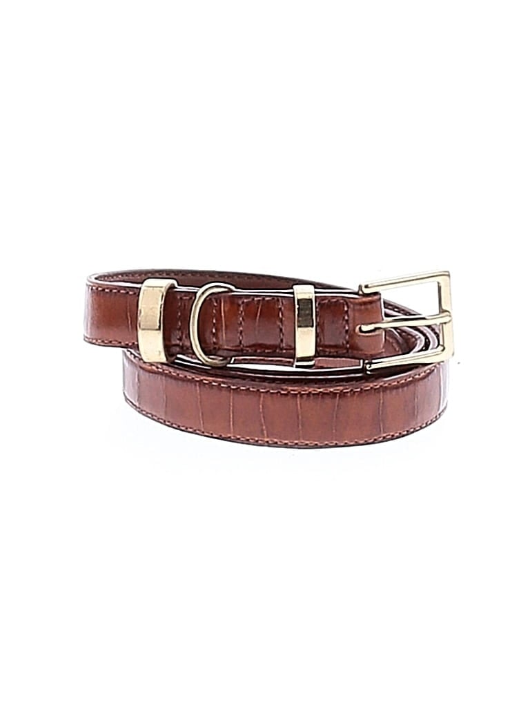 Pre-owned Assorted Brands Leather Belt In Brown