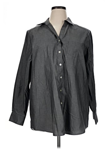 Foxcroft Long Sleeve Button-Down Shirt (view 1)