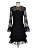 Parker 100% Polyester Black Cocktail Dress Size S - photo 1