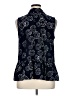CAbi 100% Polyester Polka Dots Blue Sleeveless Blouse Size XL - photo 2