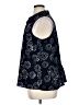 CAbi 100% Polyester Polka Dots Blue Sleeveless Blouse Size XL - photo 5
