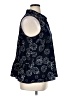 CAbi 100% Polyester Polka Dots Blue Sleeveless Blouse Size XL - photo 4