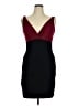 En Focus Studio Color Block Burgundy Cocktail Dress Size 16 - photo 1