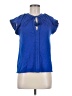 Boden Blue Short Sleeve Blouse Size 6 - photo 1