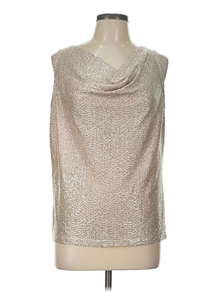 Pre-owned Clara Sun Woo Sleeveless Blouse In Silver