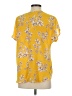 West Kei 100% Polyester Yellow Short Sleeve Blouse Size S - photo 2