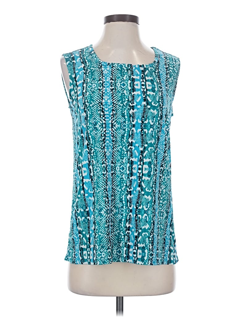 Pre-owned East5th Sleeveless Blouse In Teal