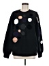 Sportmax Polka Dots Black Sweatshirt Size M - photo 1
