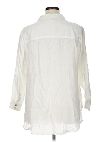 Sigrid Olsen Long Sleeve Button-Down Shirt (view 2)