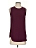 Theory 100% Polyester Burgundy Sleeveless Blouse Size S - photo 1