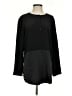 Eileen Fisher 100% Silk Black Long Sleeve Silk Top Size S - photo 1