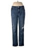 Chico's Hearts Blue Jeans Size Med (1) - photo 1