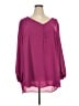 Torrid 100% Polyester Purple 3/4 Sleeve Blouse Size 5X Plus (5) - photo 1