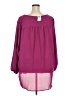 Torrid 100% Polyester Purple 3/4 Sleeve Blouse Size 5X Plus (5) - photo 2