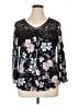 Daniel Rainn Black 3/4 Sleeve Blouse Size XL - photo 1