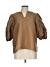 Glam Brown 3/4 Sleeve Blouse Size L - photo 1