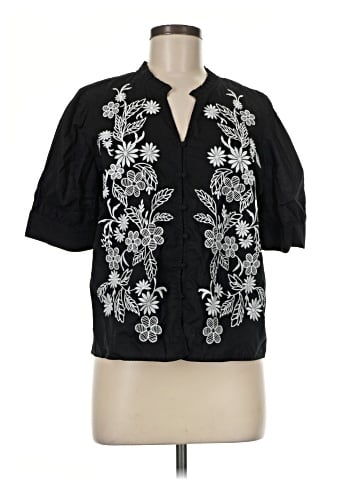 Calypso St. Barth Short Sleeve Blouse (view 1)