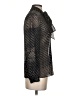 Theory Print Gray Black Long Sleeve Blouse Size P (petite) - photo 4