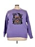 Love in Faith 100% Polyester Graphic Black Purple Pullover Sweater Size XXL - photo 1