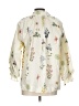 Umgee Floral Ivory 3/4 Sleeve Blouse Size L - photo 2