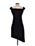 Milly Solid Black Cocktail Dress Size 0 - photo 2